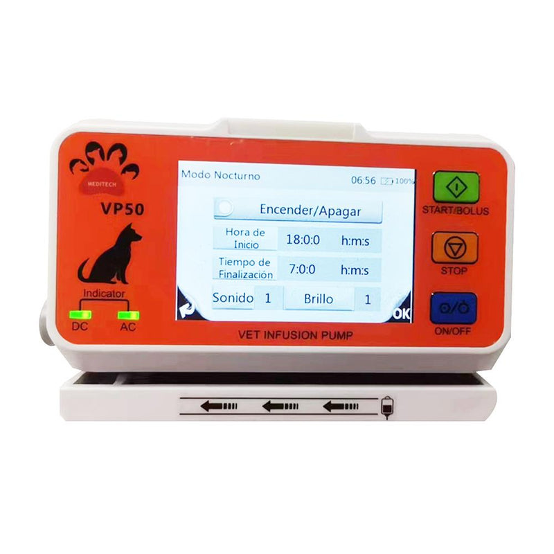 Electric Small Animal Veterinary Pet Infusion Syringe Pump Portable 3.5” Colorful Touch Screen Infusion Pump