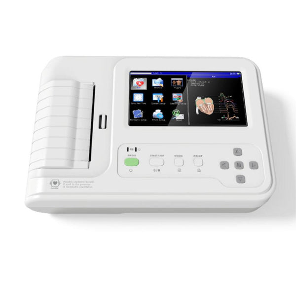 Portable Wireless Digital 6-Channel ECG Machine