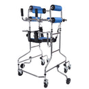 Eight-wheeled walking car for the elderly, lower limb training and rehabilitation, standing frame, walker