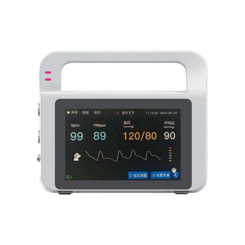 Veterinary Portable Vital Sign Patient Monitor ECG NIBP RESP TEMP SPO2 PR