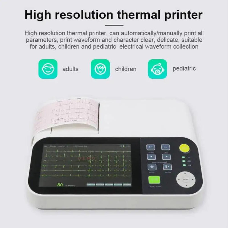 portable 12 lead ecg electrodes manufacturers machines monitor production ecg machine 6 channel