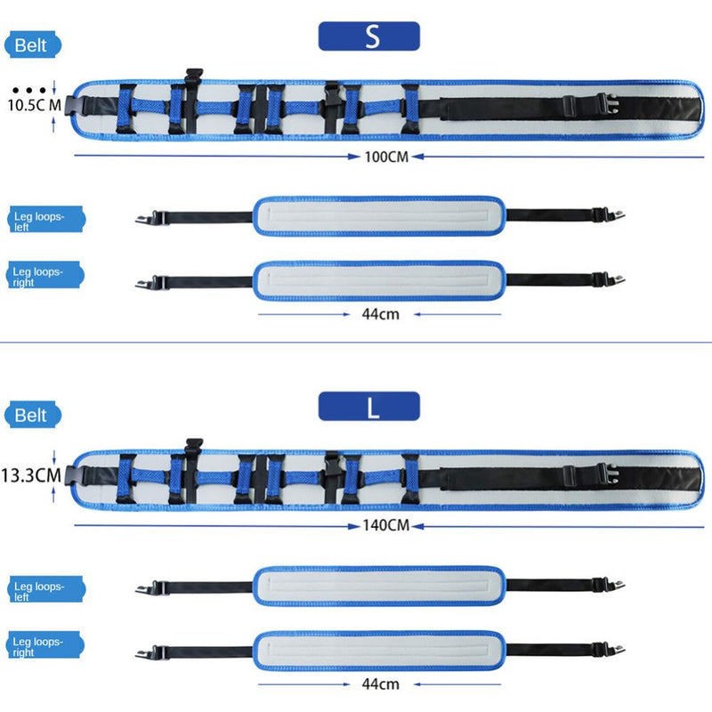 Adjustable Rehabilitation Belt Patient Transfer Lift Belt Dismountable Waist Fixing Band For Seniors Walking Standing Assist Aid