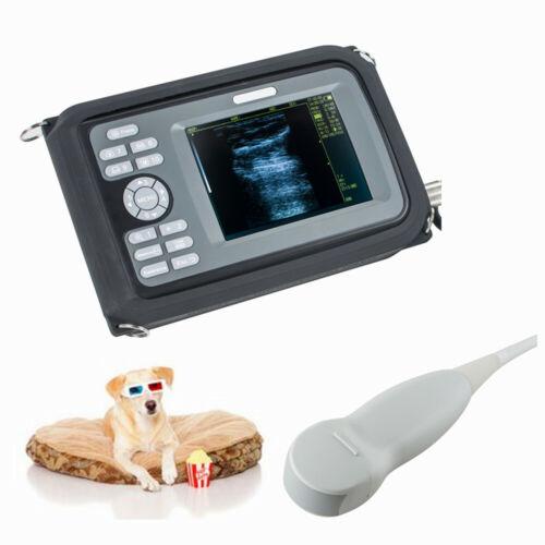 Portable Handheld Ultrasound Scanner - Veterinary Micro-Convex Probe with PalmSmart Veterinary Handheld Software and LCD Display 6.5 Mhz