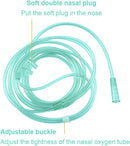 5-piece 7-foot adult oxygen nasal cannula and 5-piece tubing swivels