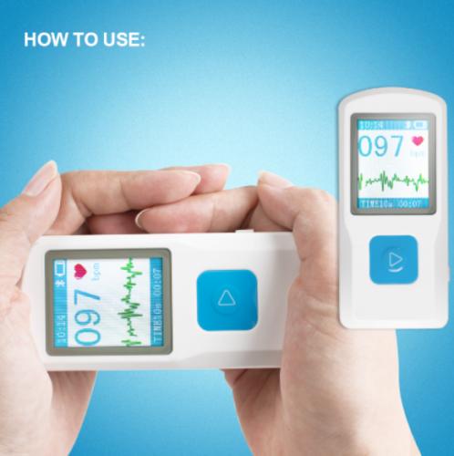 Portable Handheld ECG Machine with Bluetooth and USB, 1.77" Screen PM10 Technology