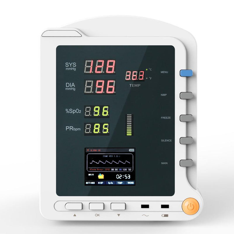 2.8 inch portable monitor NIBP, SPO2, pulse rate and other vital signs