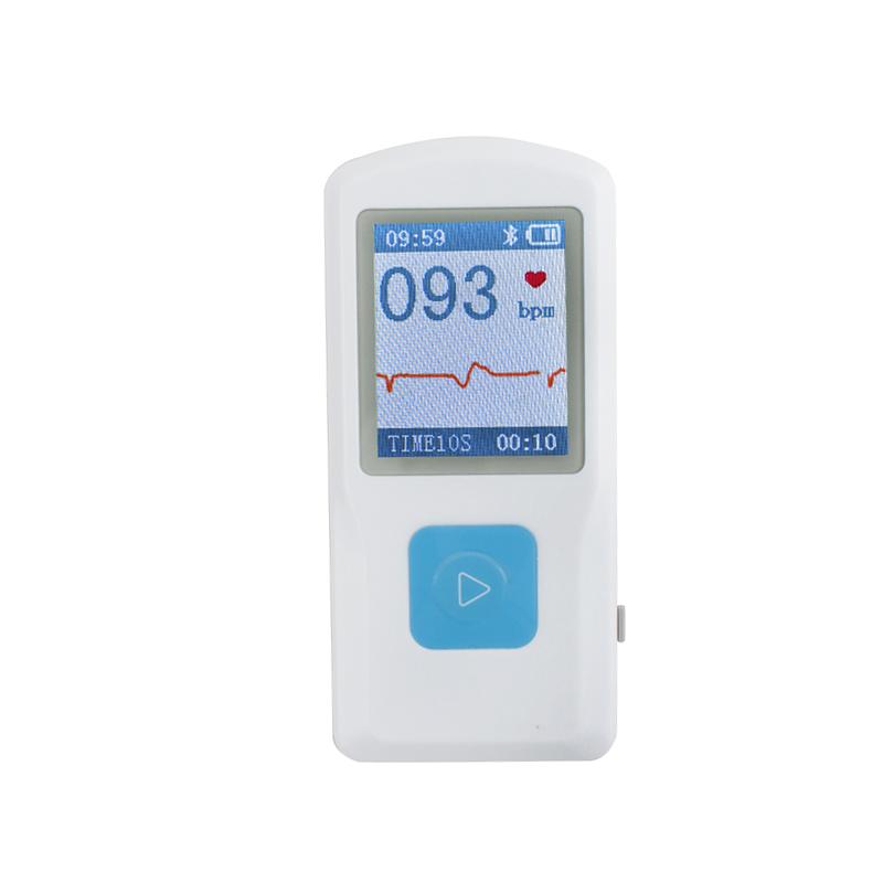 Portable Handheld ECG Machine with Bluetooth and USB, 1.77" Screen PM10 Technology