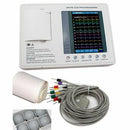 High Precision Electrocardiograph - 3 Channel, 12 Lead Color Screen EKG, LCD Display, Digital Technology