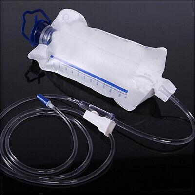 Reusable plastic colon cleansing kit for hospital and home use, 1200 ml capacity