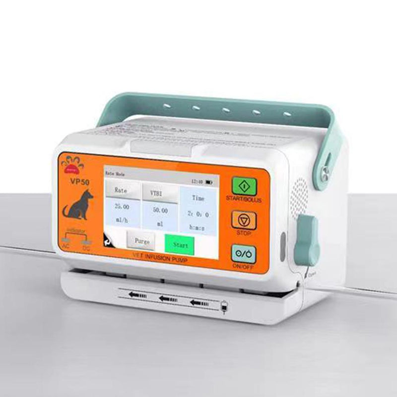 Electric Small Animal Veterinary Pet Infusion Syringe Pump Portable 3.5” Colorful Touch Screen Infusion Pump