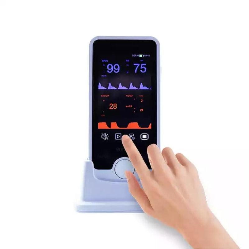 Handheld Touch Screen Veterinary Monitor Multi-Parameter Veterinary Oximeter Monitor