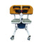 Patient Chair Transit Lift Wheelchair with 180° Split Seat and Commode Toilet Chair for The Elderly and Disabled