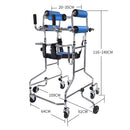 Eight-wheeled walking car for the elderly, lower limb training and rehabilitation, standing frame, walker