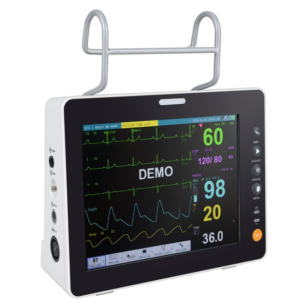 Portable 8inch Vital Signs Monitor Touch Screen Patient Monitor With Stand 6 Parameter