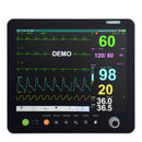 Portable Multi-parameter 15Inch Touch Screen Modular Plug-in Patient Monitor ECG NIBP RESP TEMP SPO2 PR