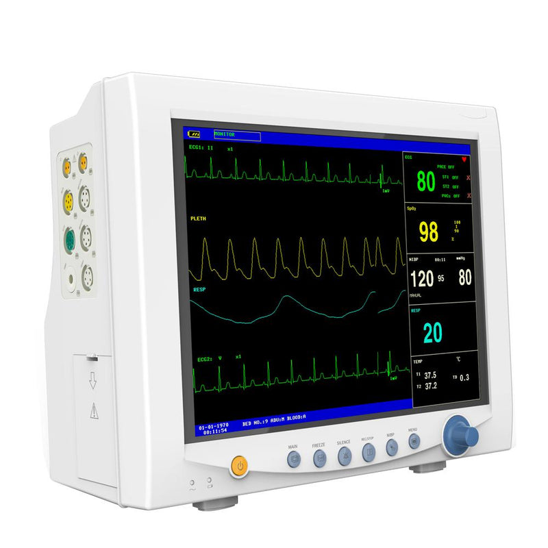 Touch screen patient monitor vital signs portable