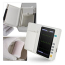 Portable 3-channel ECG electrocardiograph 12 lead electrodes, 7-inch touch screen LCD and digital color display