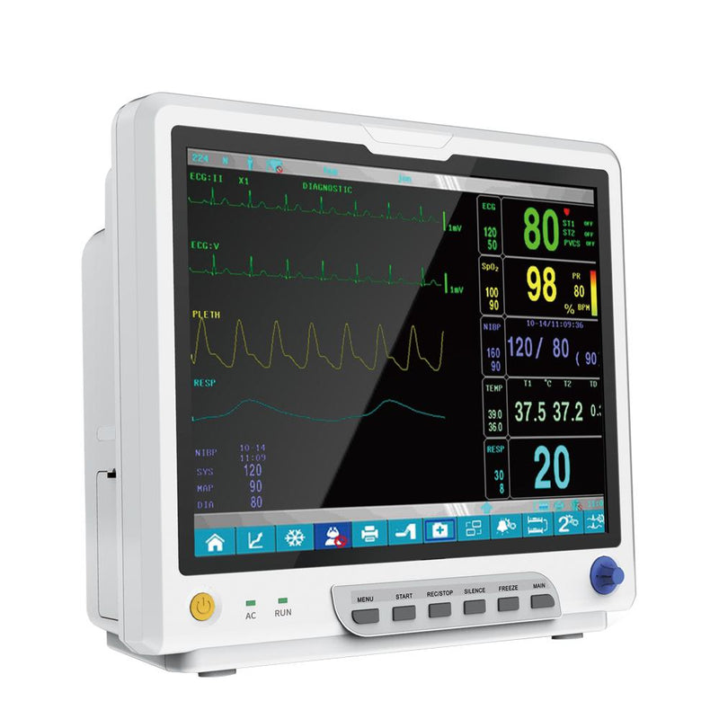 Portable monitor Vital signs monitor with 15" touch screen