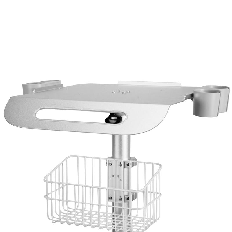 Medical Mobile Cart Easily moves ultrasound scanners - height-adjustable, lockable wheels and convenient basket