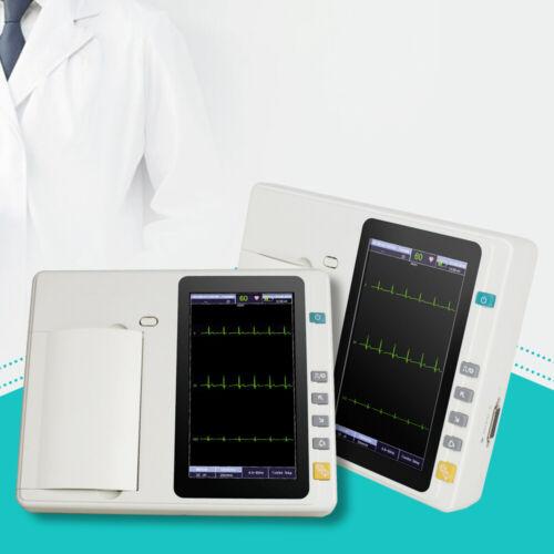 Portable ECG Machine 3 Channel Touch Screen ECG Machine with 12 Lead Digital LCD Display